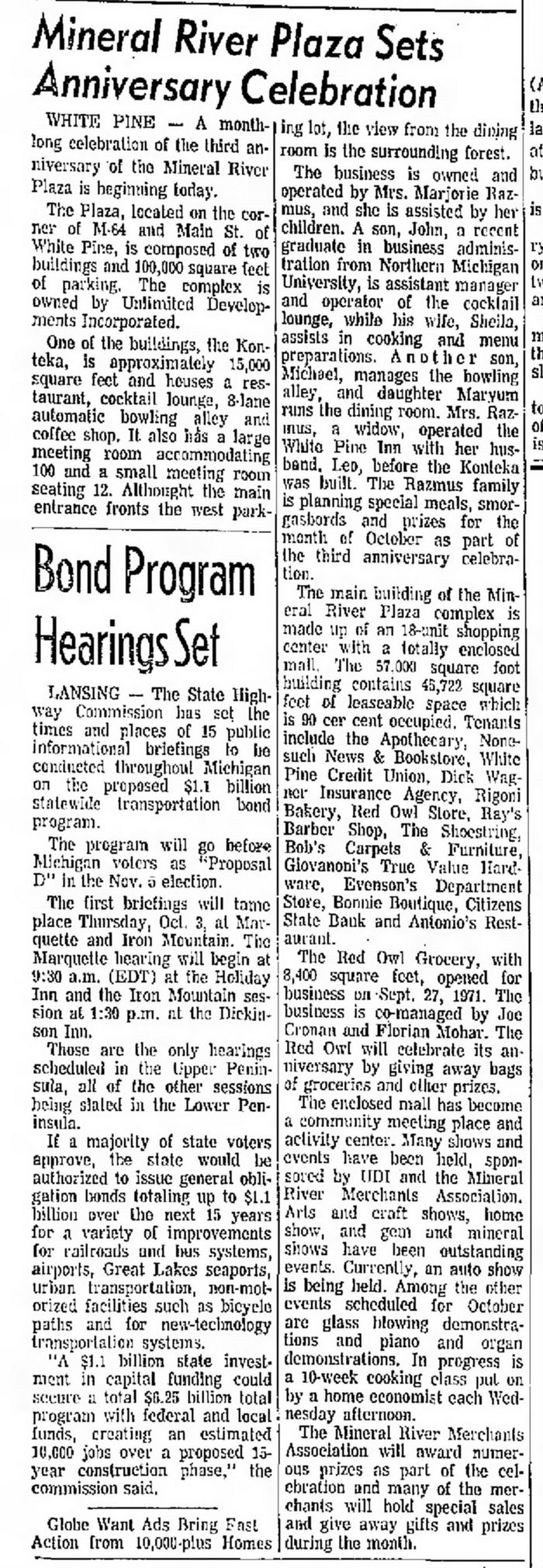 Mineral River Plaza - 1974 Article (newer photo)